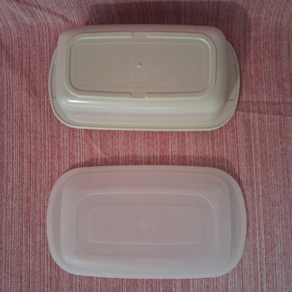 Tupperware Ultra 21 Oven Safe Bread Loaf Pan Lid Seal 2 qt 9x5x3.5 USA 2 pc. Set - Picture 5 of 11